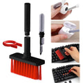 Keyboard brush cleaner kit with brush, keycap puller and earbud cleaning pen