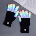 LED light gloves glowing in multiple colours