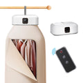 Portable clothes dryer with heater unit, zip up cover and remote control